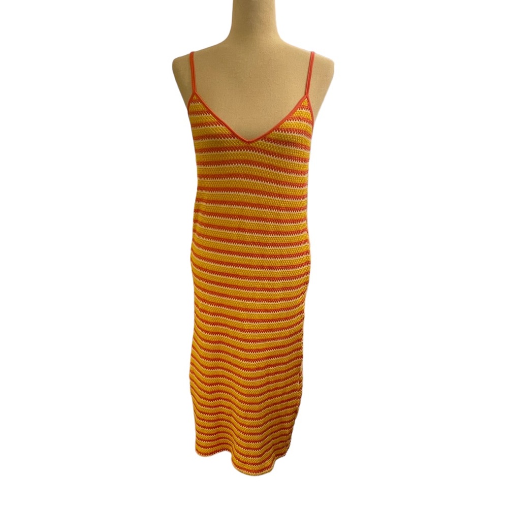 ZARA Knit Striped Y2K Dress New With Tags - Picture 2 of 13